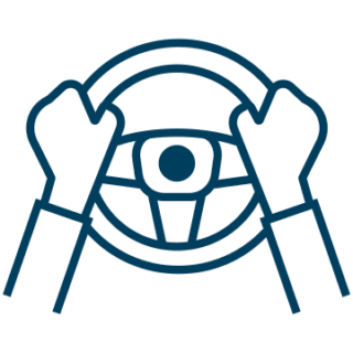 Icon eines Lenkrades